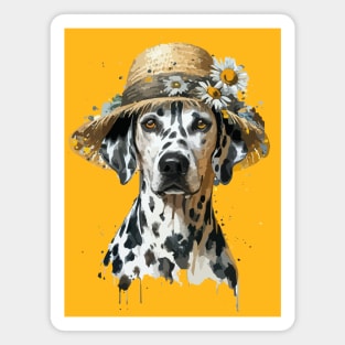 Dogs in Hats. Dalmatians Magnet